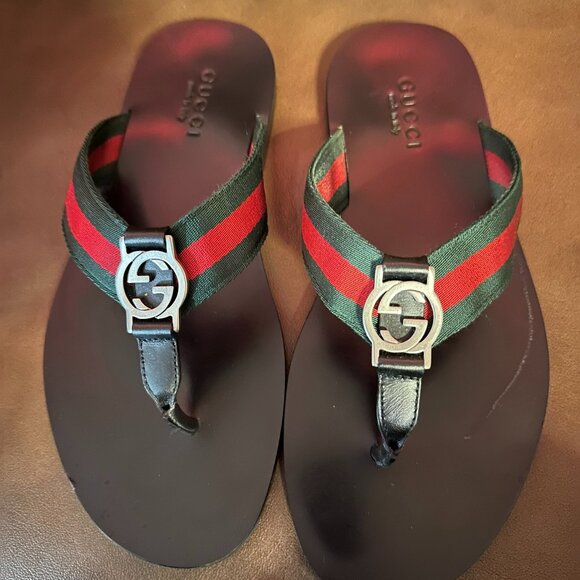 Gucci Other - GUCCI MEN'S THONG SANDAL WITH WEB